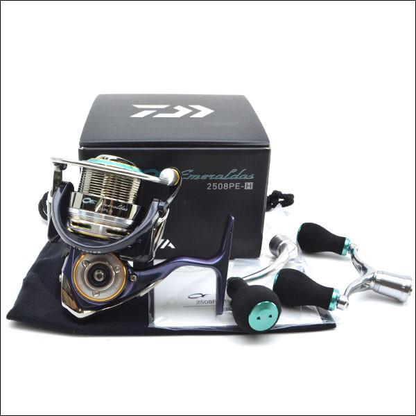 美品 ダイワ 12エメラルダス 2508PE-H 純正ダブルハンドル付/W212M