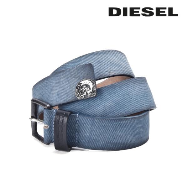 DIESEL（ディーゼル） レザーベルト メンズ 牛革 本革 ヴィンテージ