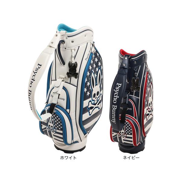 Psycho Bunny☆サイコバニー☆9.0型☆良品☆カート(WH×マルチ) Psycho