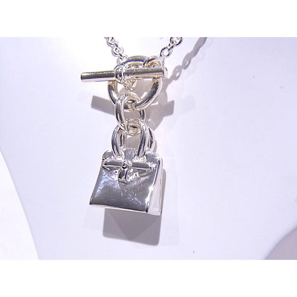 HERMES（エルメス） 925 シルバー ネックレス ケリーバッグモチーフ