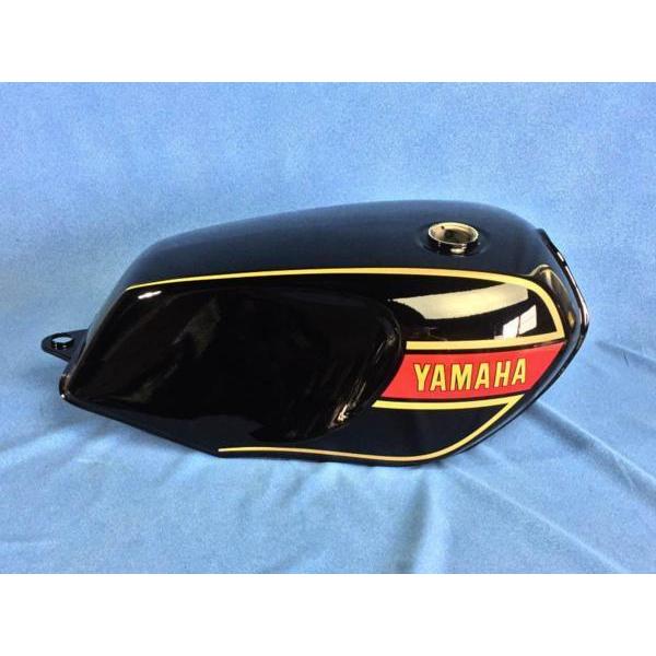 RZ250/350用 塗装済みガソリンタンク 黒赤カラー新品 【 ゼス