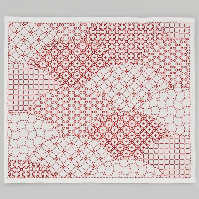 刺し子 寄せ模様＜亀甲＞2 セット | リバティ 生地、編み物、刺繍