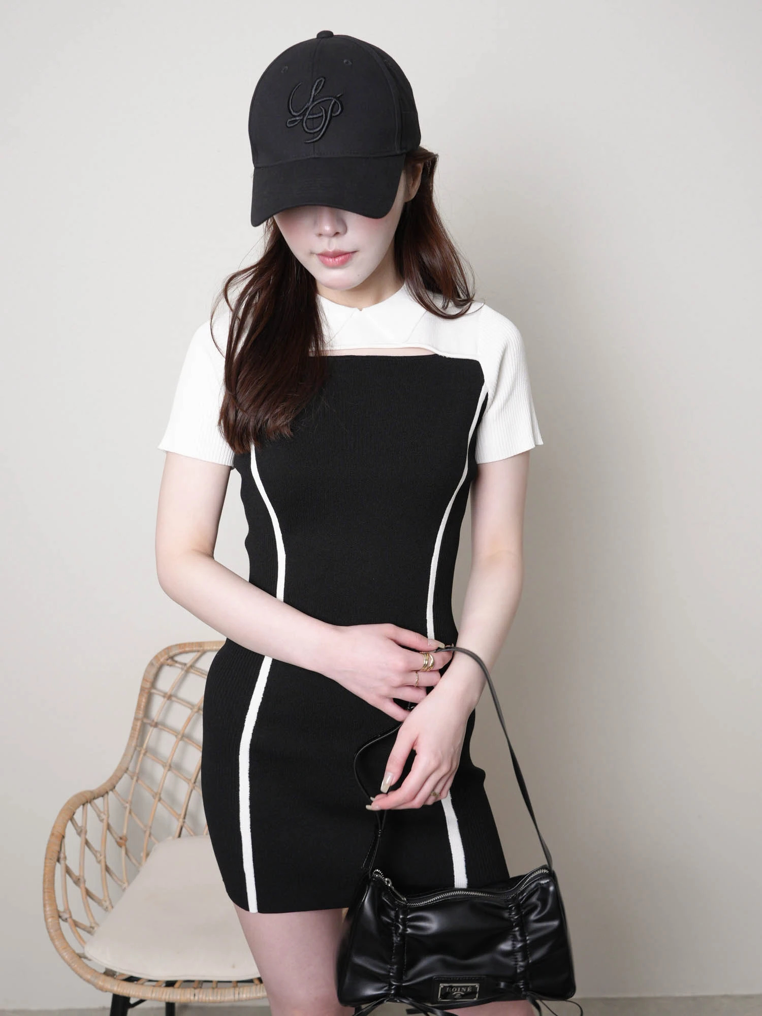 LIP SERVICE（リップサービス）｜ デコルテオープンチェックジャガード