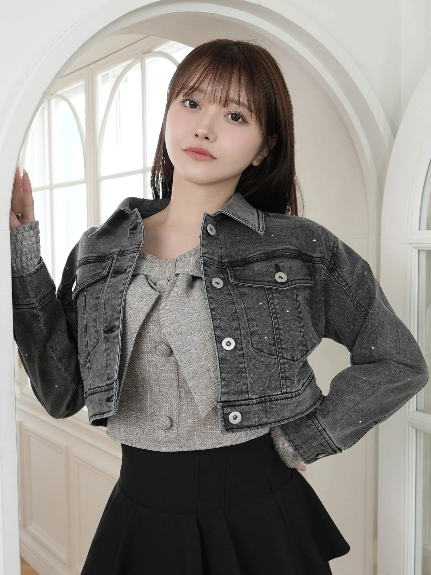 LIP SERVICE（リップサービス）｜ Jewelデニムクロップドジャケット