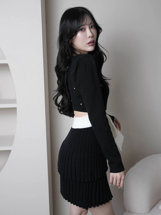 LIP SERVICE（リップサービス）｜ ツイードオフショルアンサンブル