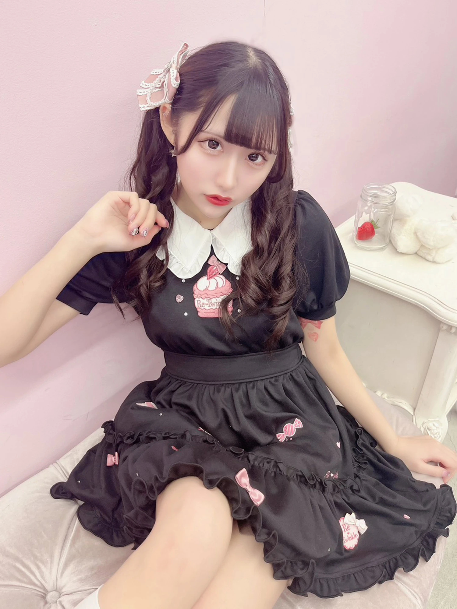 Re♥Twinkle BackリボンスイーツOP - Ank Rouge(アンクルージュ)の