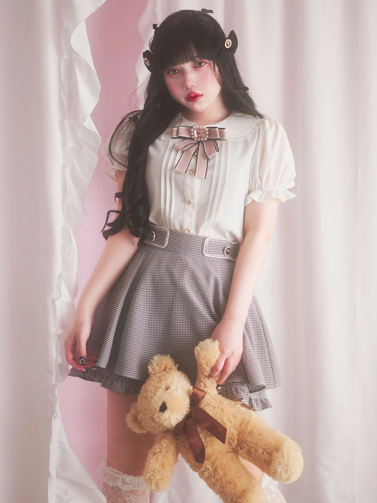 リボンカメオフレアスカパン - Ank Rouge(アンクルージュ)のショート