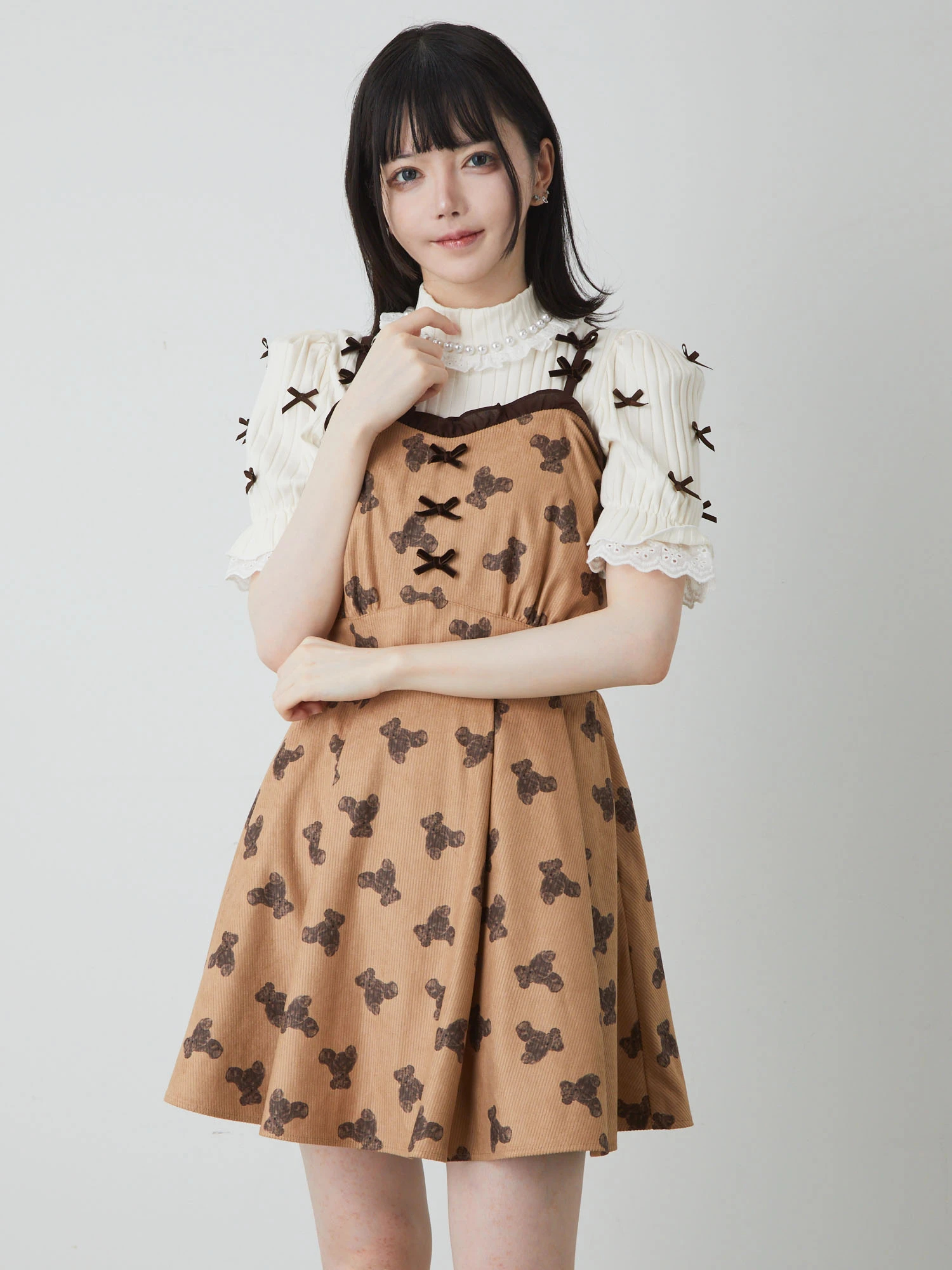 くまちゃんキャミワンピース - Ank Rouge(アンクルージュ)のワンピース