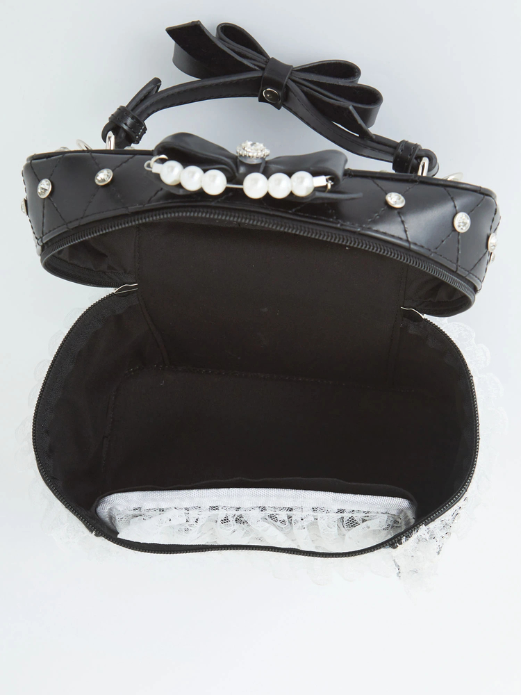 確定ファンサのおまじないビジューキルティングバニティBag - Ank