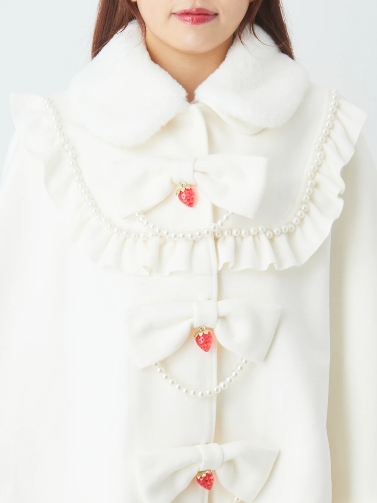 ストロベリーリボンポンチョコート - Ank Rouge(アンクルージュ)の