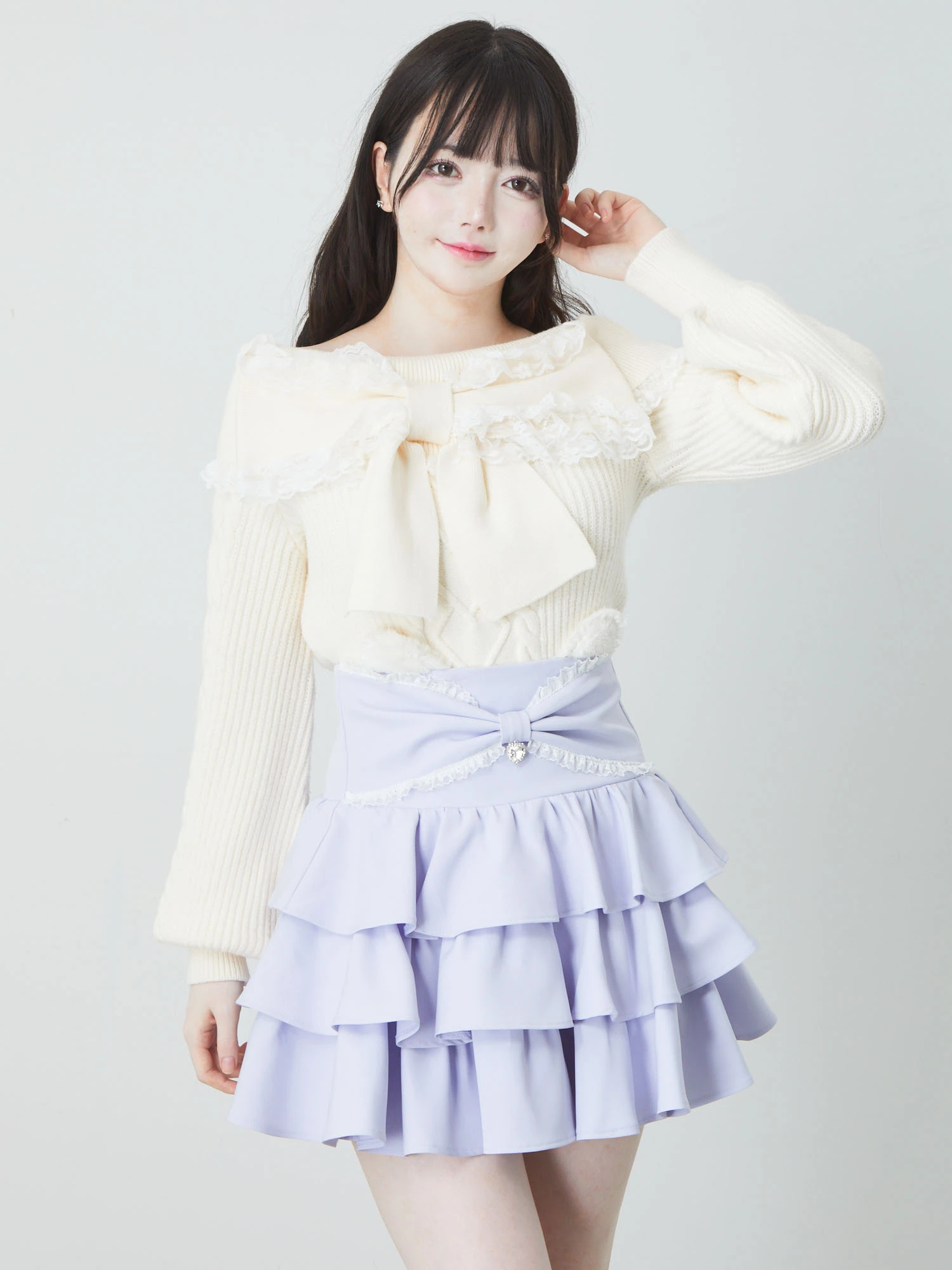 ネコちゃんティアードスカパン - Ank Rouge(アンクルージュ)のショート