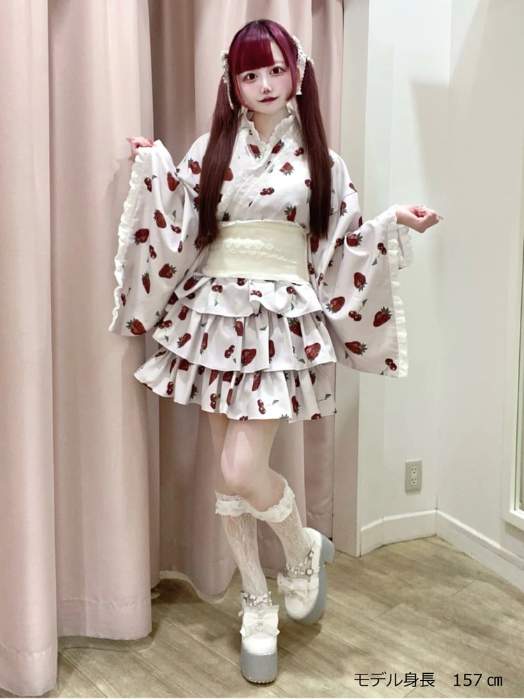 cherry berry princess 浴衣ワンピース - Ank Rouge(アンクルージュ)の