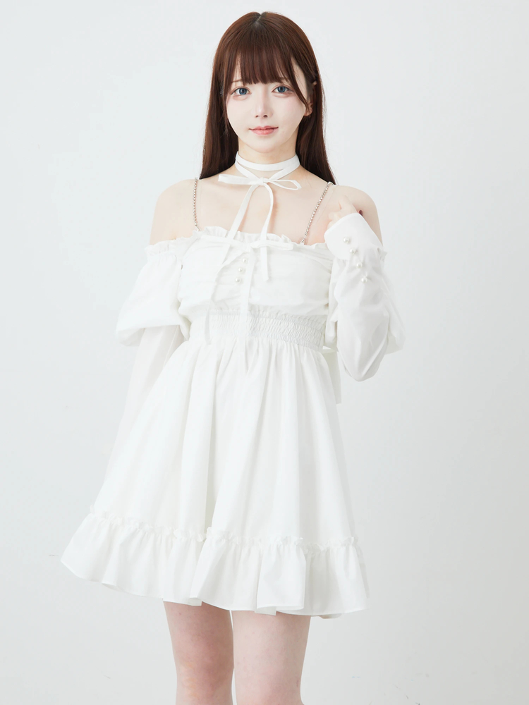 オフショルドーリーワンピース - Ank Rouge(アンクルージュ)の