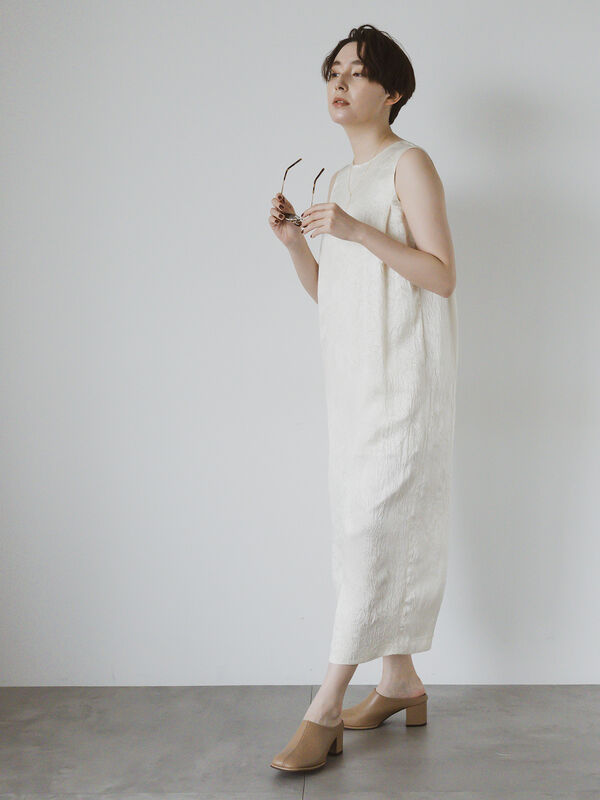 ワンピース Classical dot tiered onepiecee ivory ワンピース