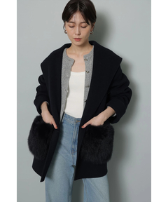 ファー付きフードリバーコート | コート | Arpege story（アルページュ