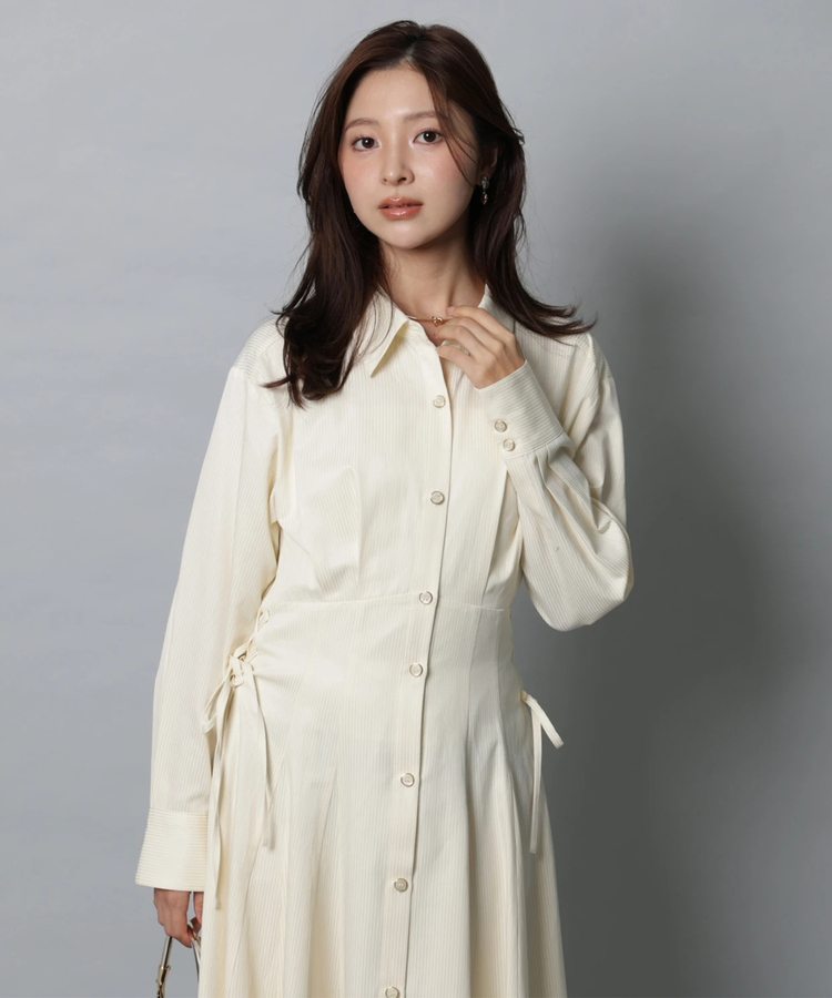 サイドレースアップシャツワンピース | ワンピース | Apuweiser-riche