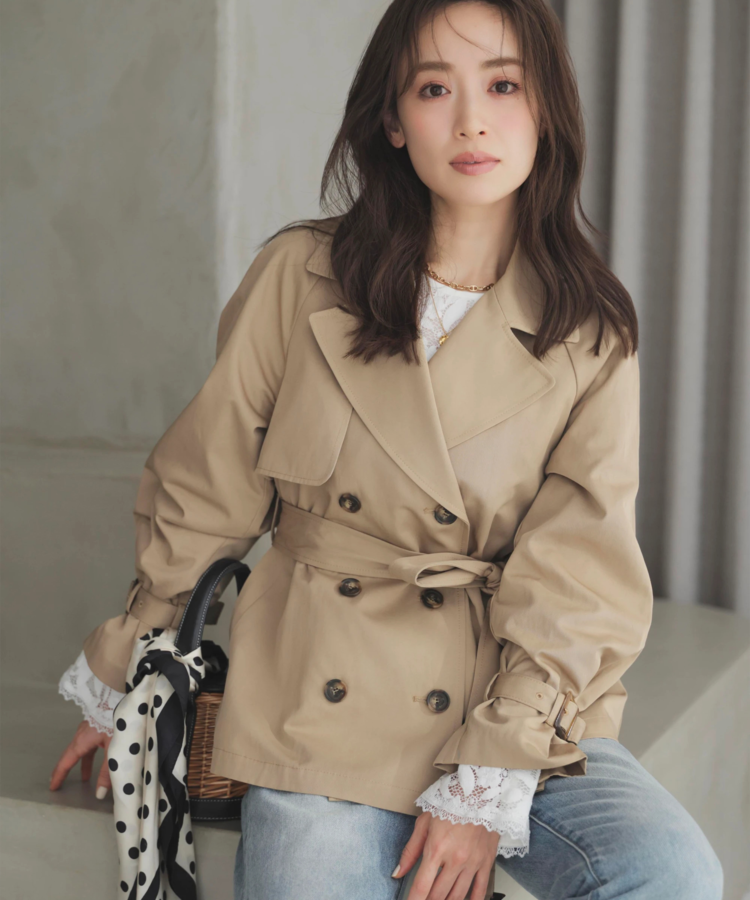 ショートトレンチコート | コート | Apuweiser-riche（アプワイザー