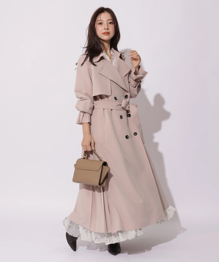 サイドプリーツトレンチコート | コート | Apuweiser-riche