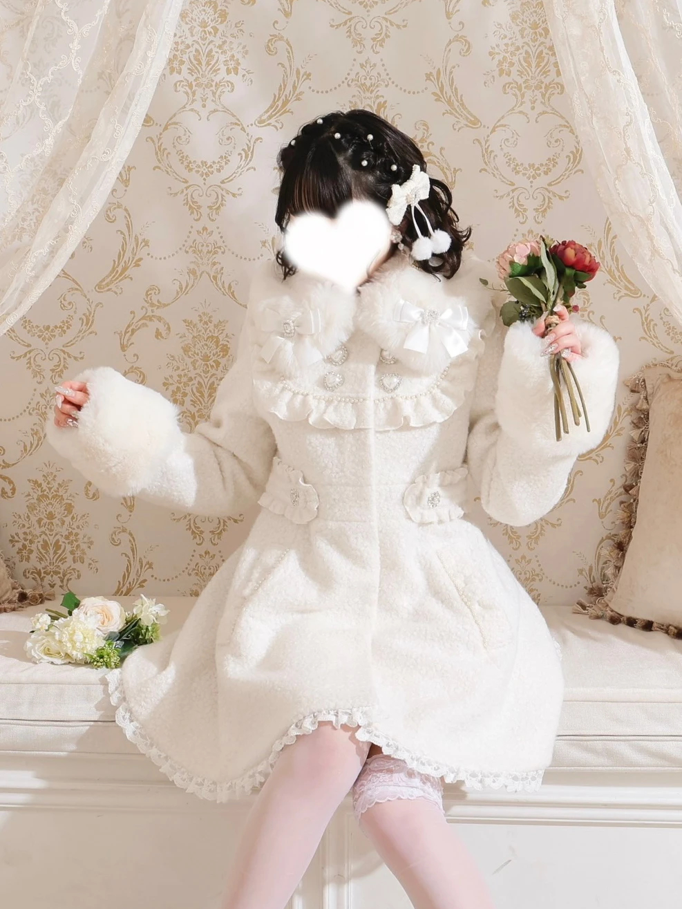 ノエミー ハートチョーカーシアーチェックWスピンドルセットアップ