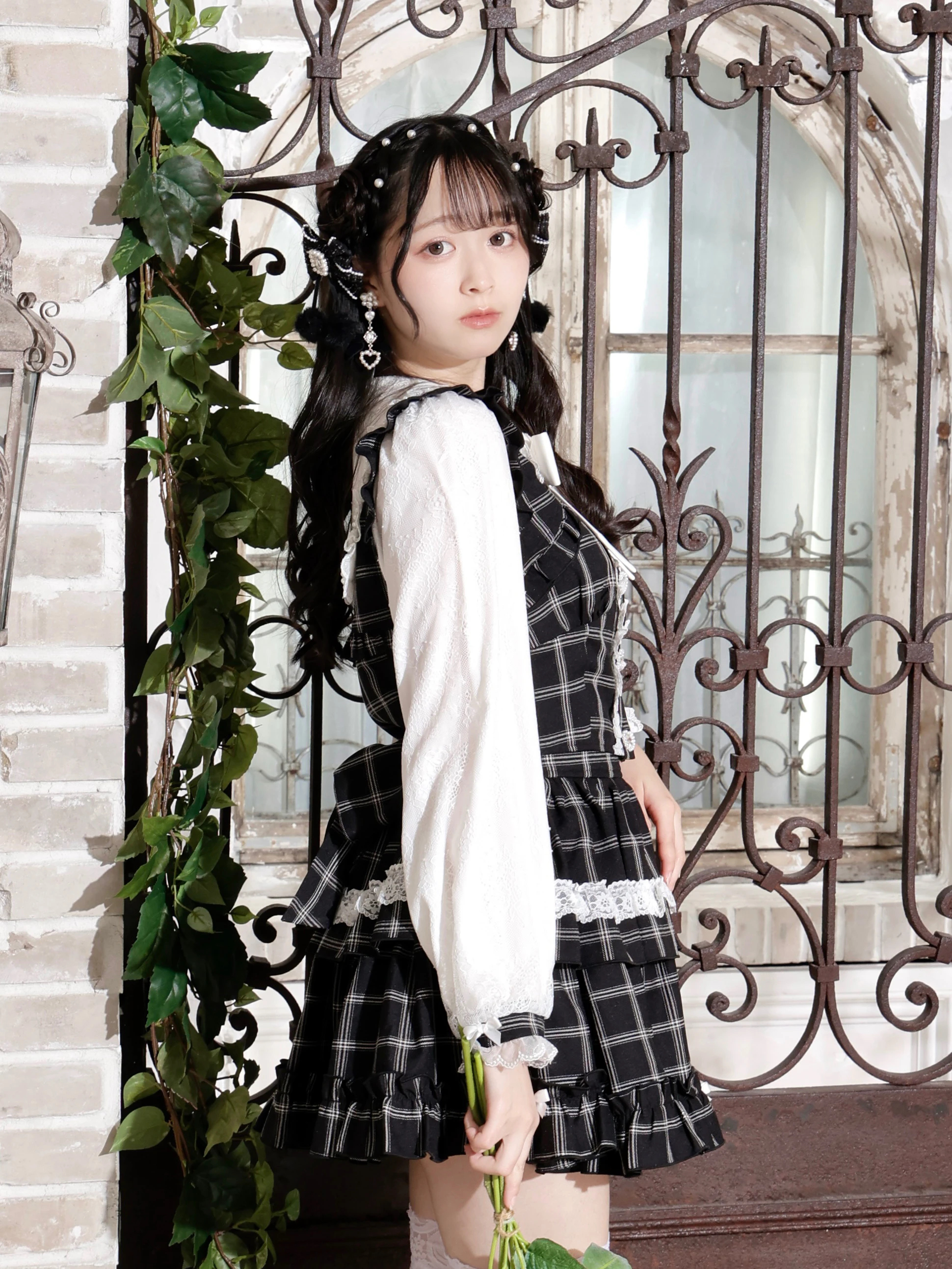 キラキラハートレイヤード風ティアードセットアップ（セットアップ