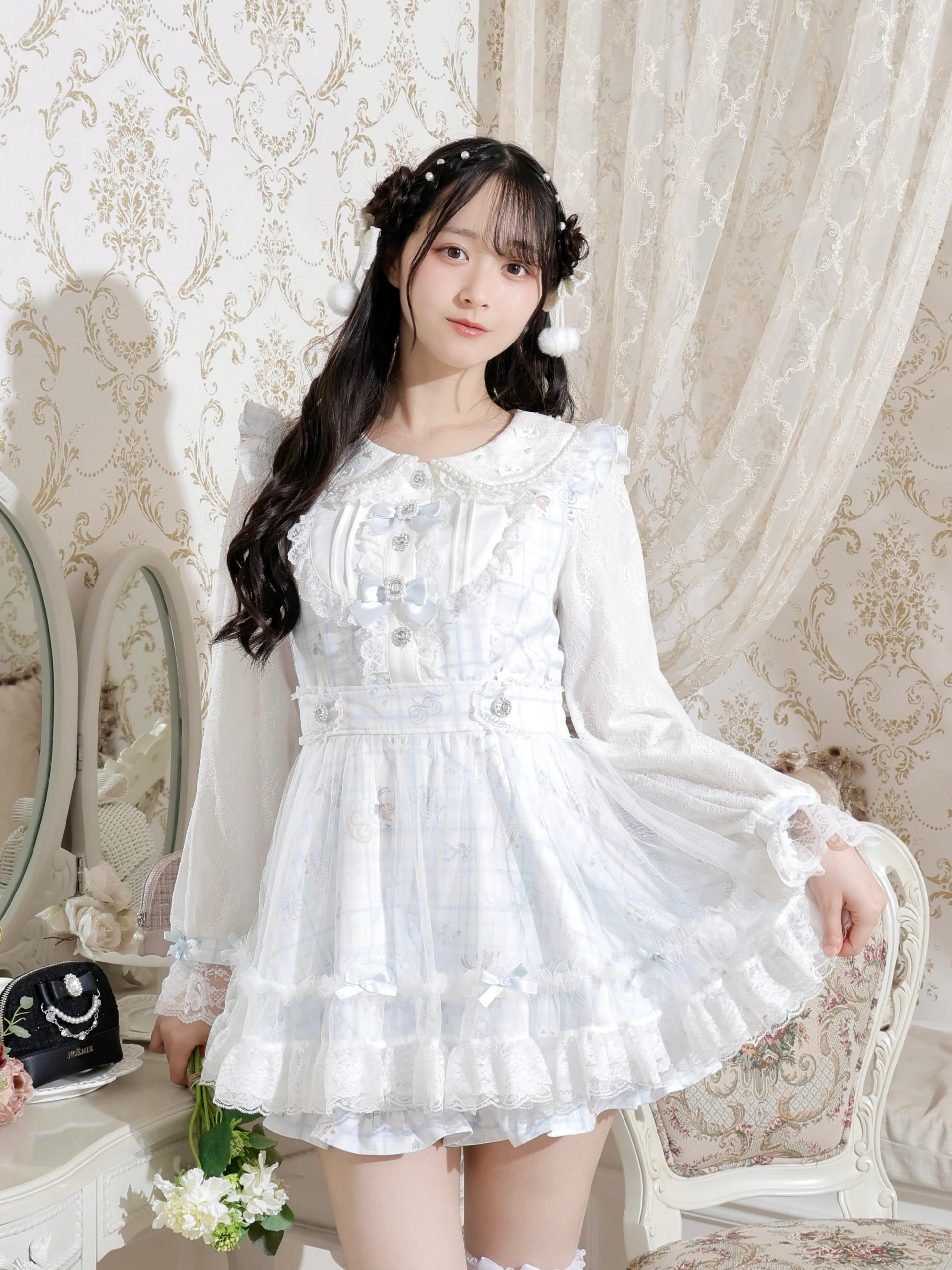 Sweet bunny セットアップ（セットアップ｜ピンク・サックス・黒