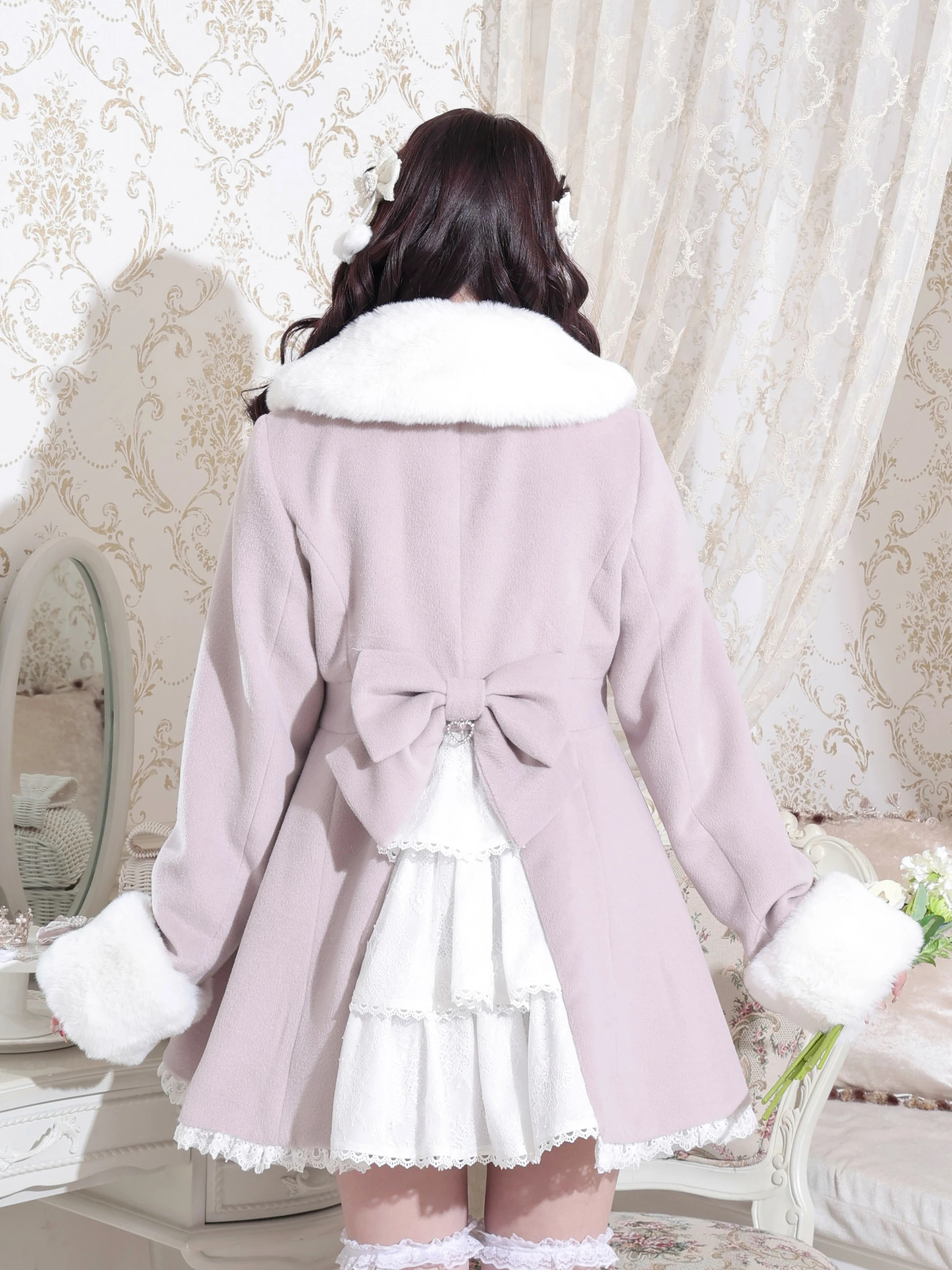 ヨークフリルドレッシープリンセスコート（コート｜オフホワイト