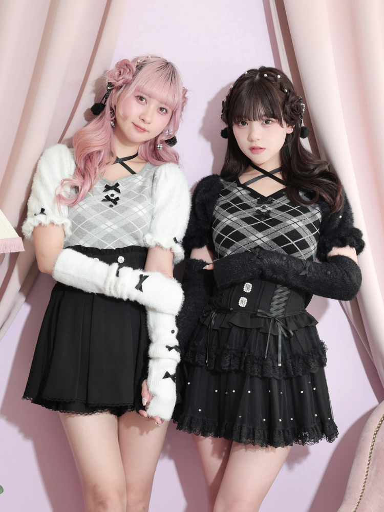 正規品】d.i.a. 星条旗柄 アームウォーマー ニット トップス d.i.a.