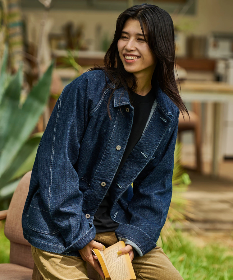 AOZORA刺し子デニムカバーオール(MENS)｜ファッション通販 SANKO