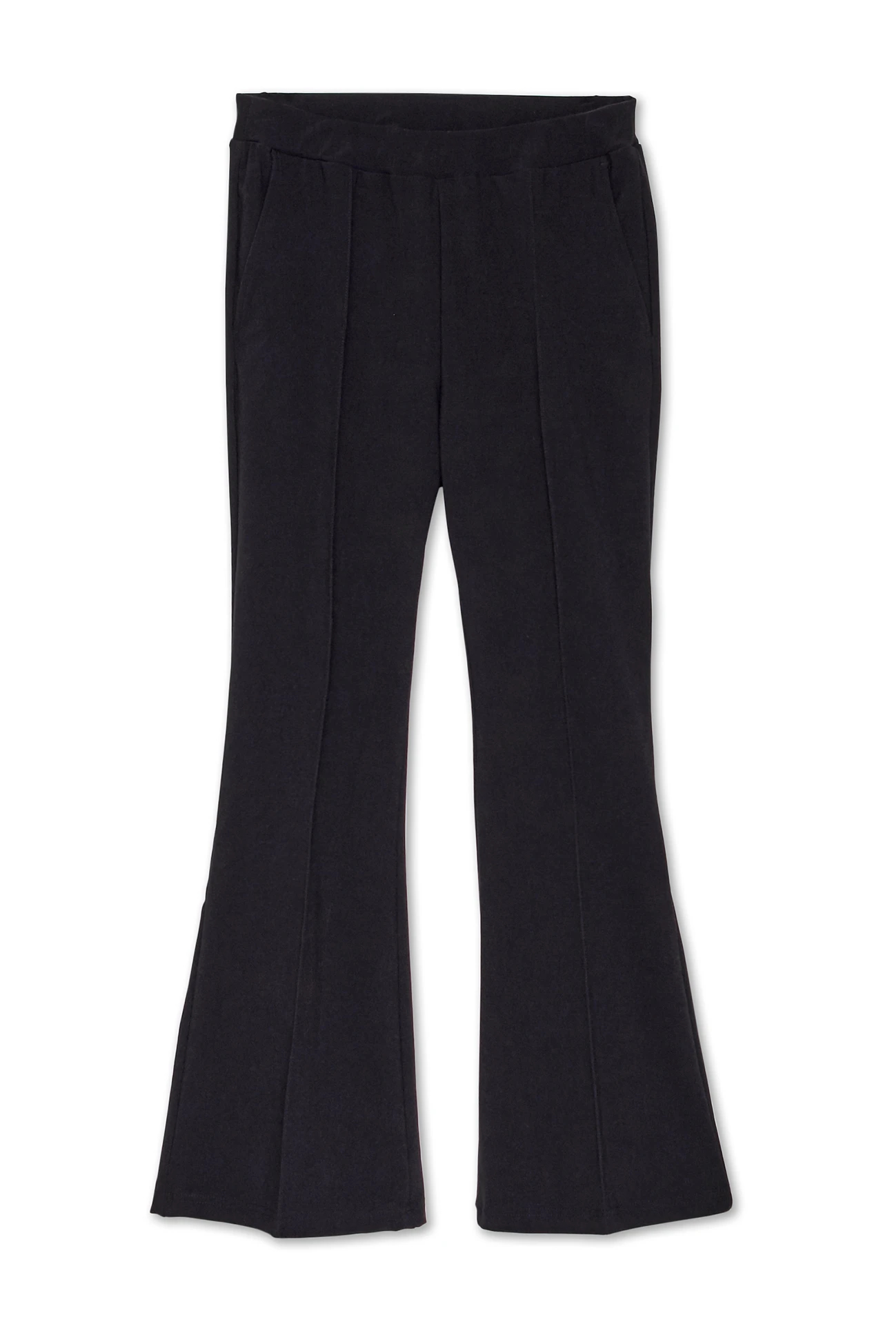 LADIES'】TORNADO MART∴トリコットリブイージーフレアパンツ