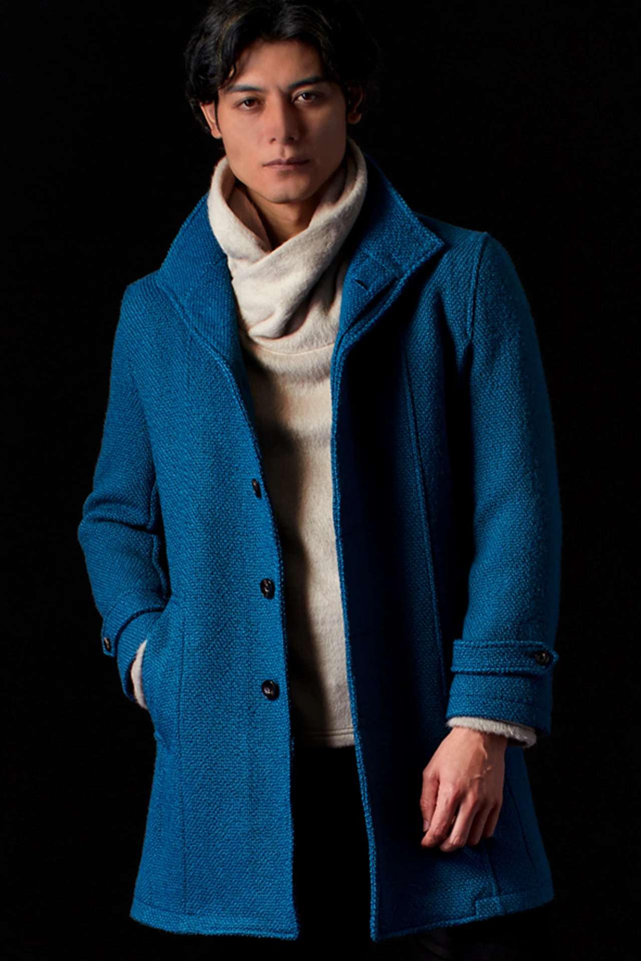 ZERO by TORNADO MART∴プリペラバルキーツィードスタンドコート