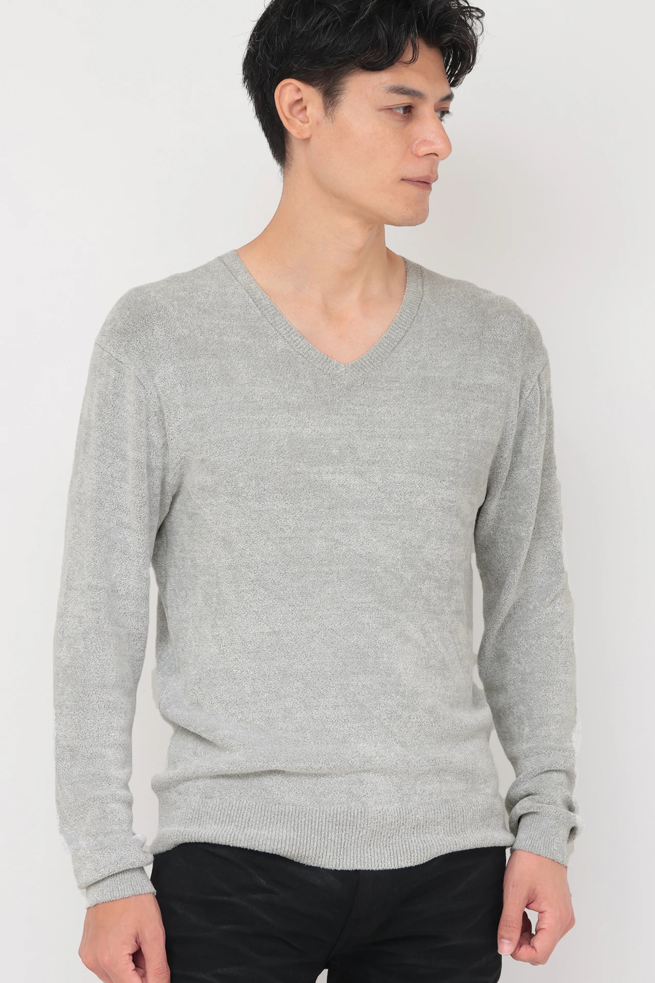 ZERO by TORNADO MART∴モールヤーンVネックニット / TORNADO MART