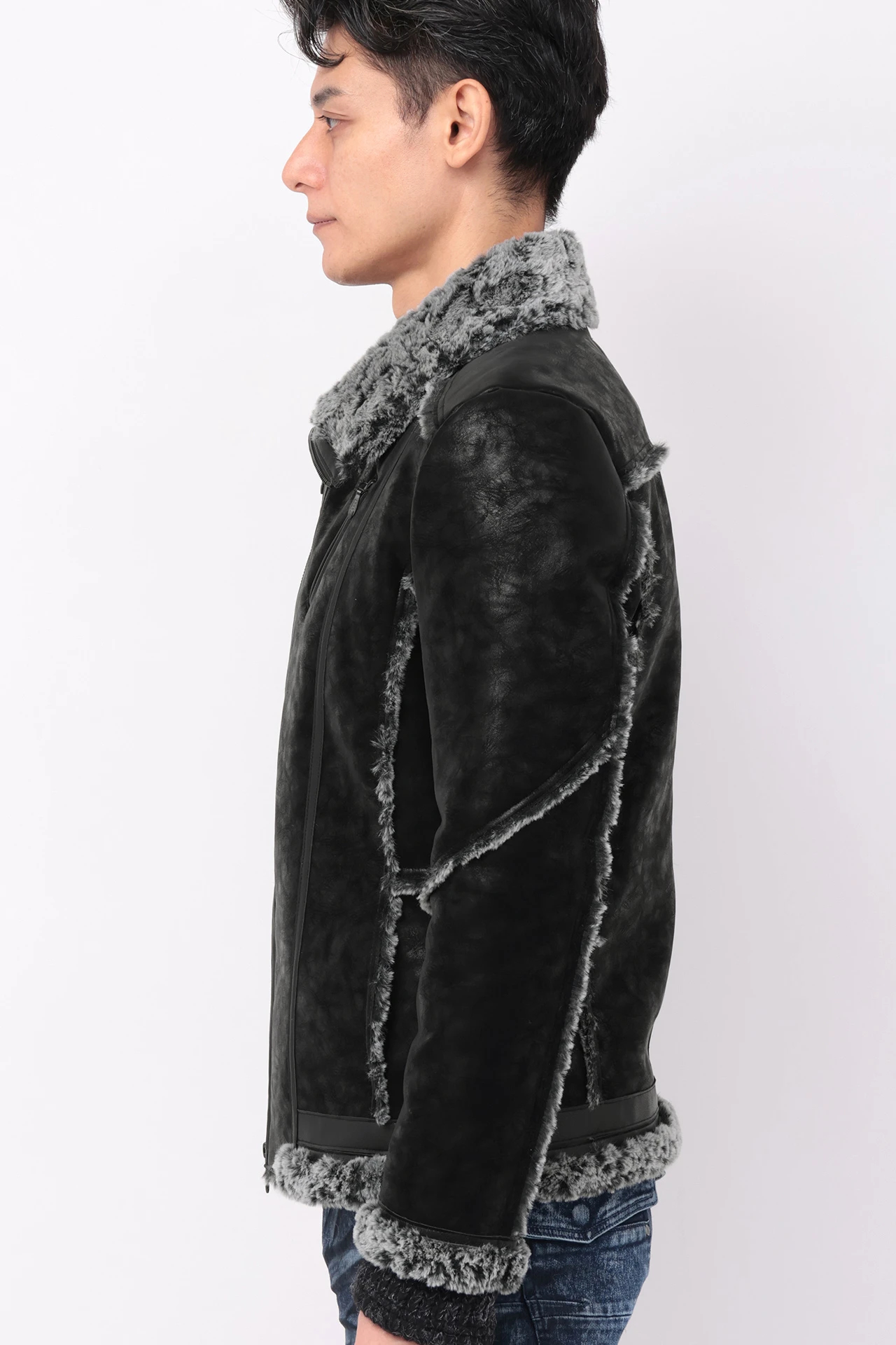 TORNADO MART∴マイクロファーボンディングブルゾン / TORNADO MART