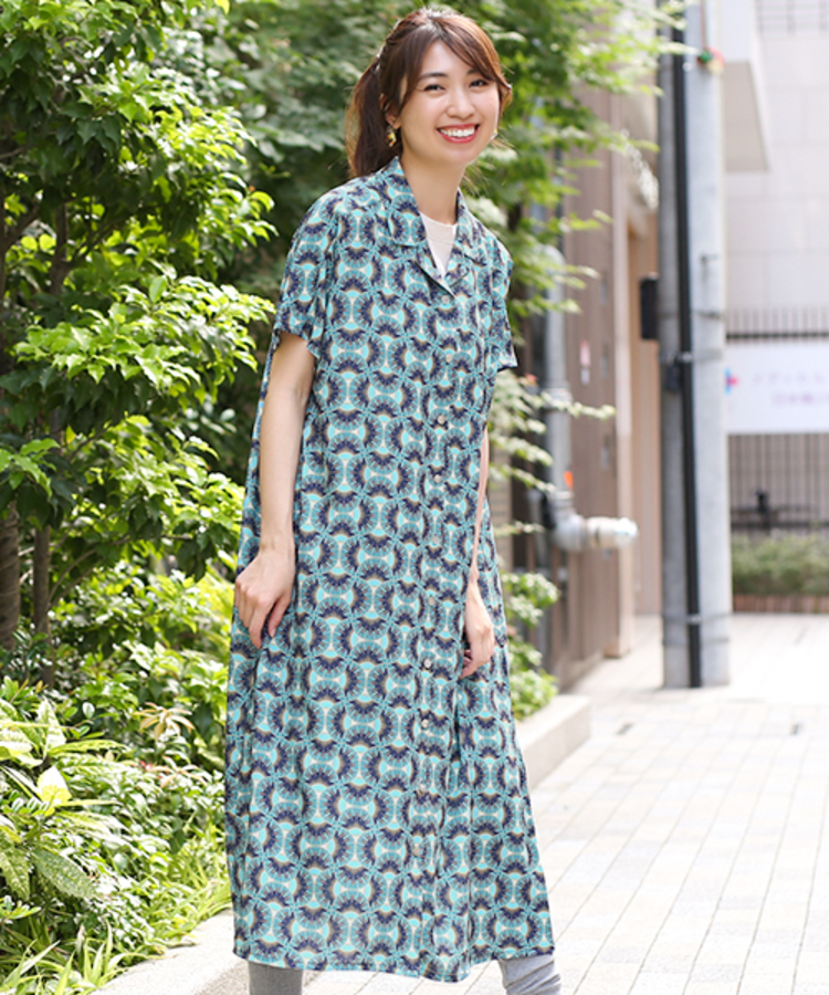 エスニックアロハシャツワンピース / ワンピース | エスニック