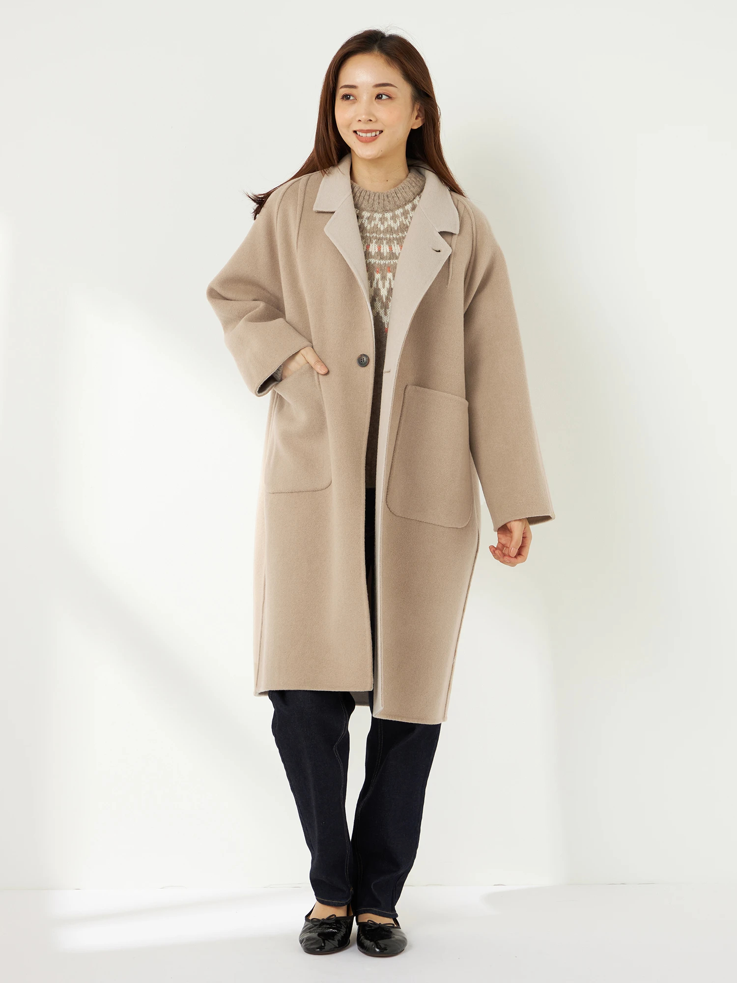 McGREGOR（マックレガー）｜ショートコート｜Wフェイスロングコート