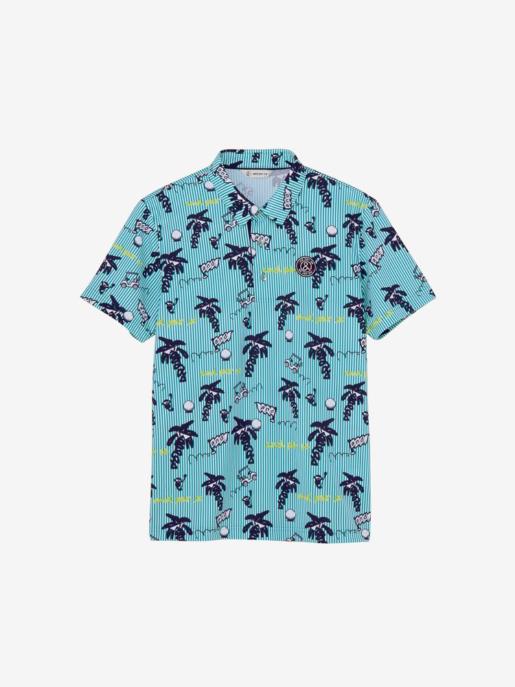 公式・アウトレット】ソルケアプリンテッド半袖ポロシャツ（メンズ