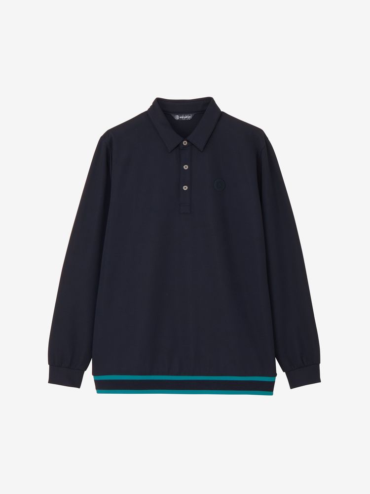 公式・アウトレット】4WAYリップル長袖ラインリブ使いシャツ（メンズ