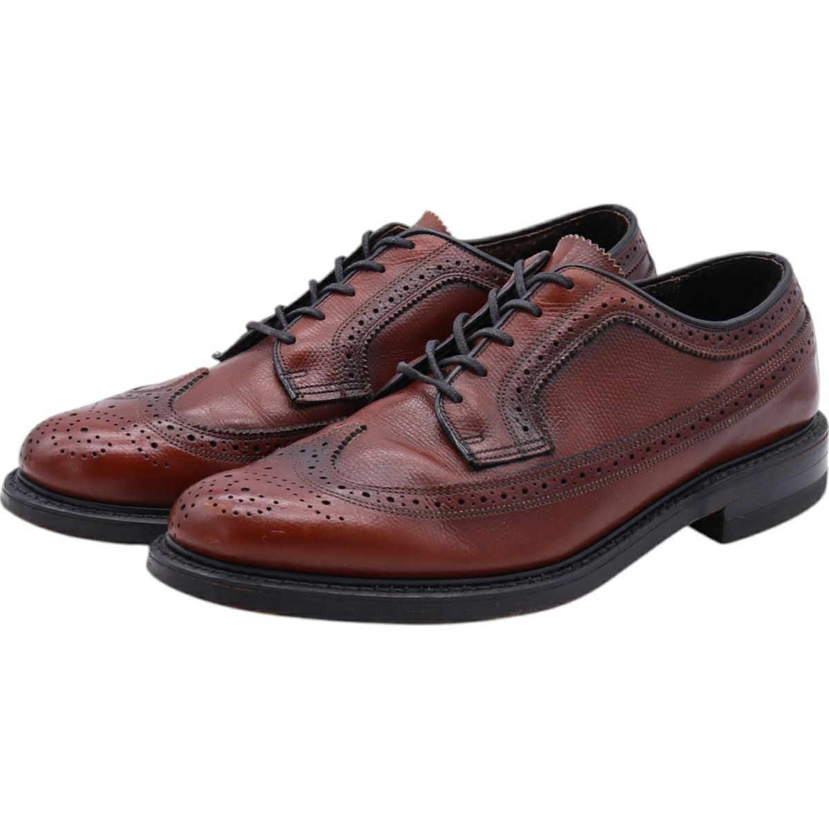 古着 70年代 フローシャイム Florsheim ウイングチップシューズ 10D