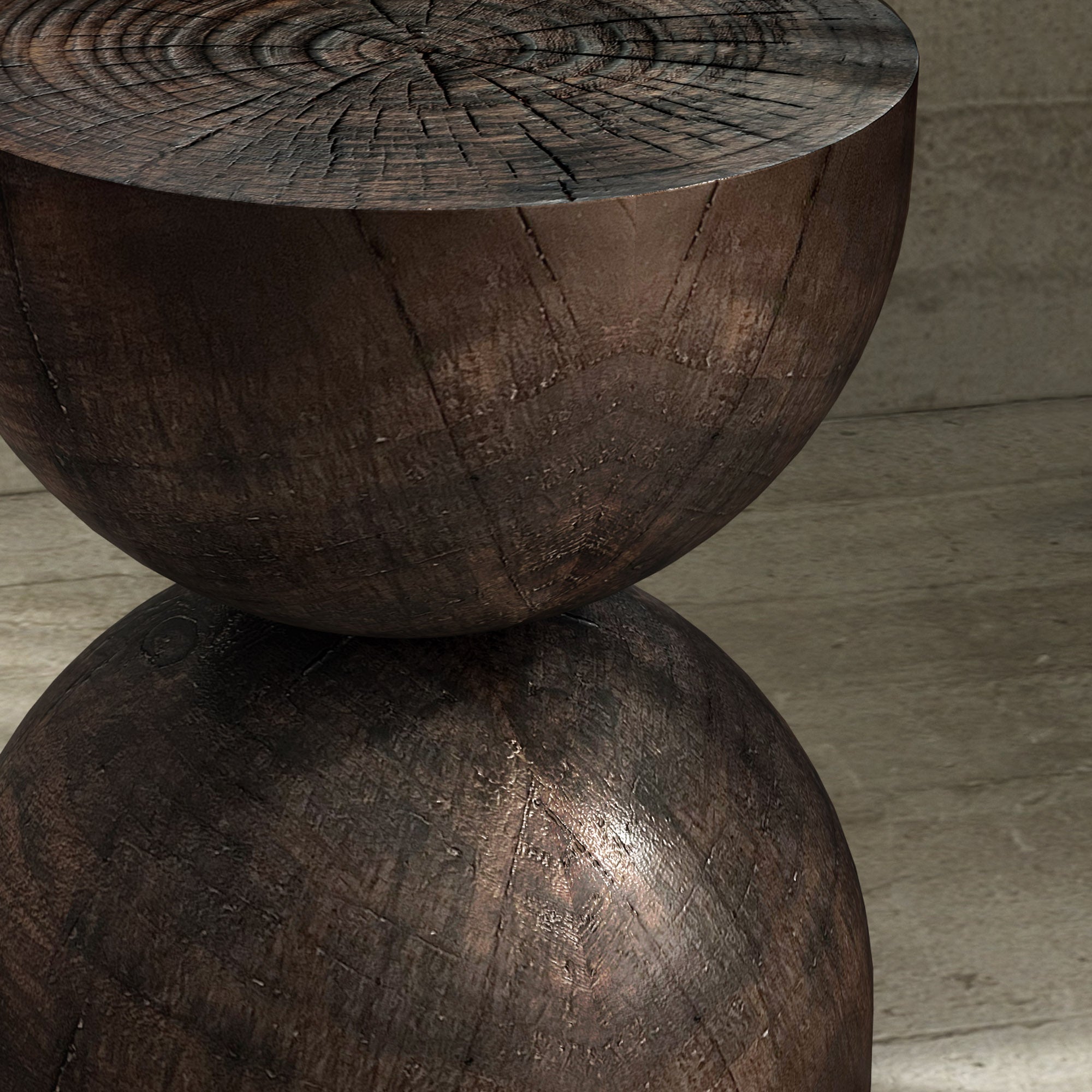 Alina Side Table - Dark Brown