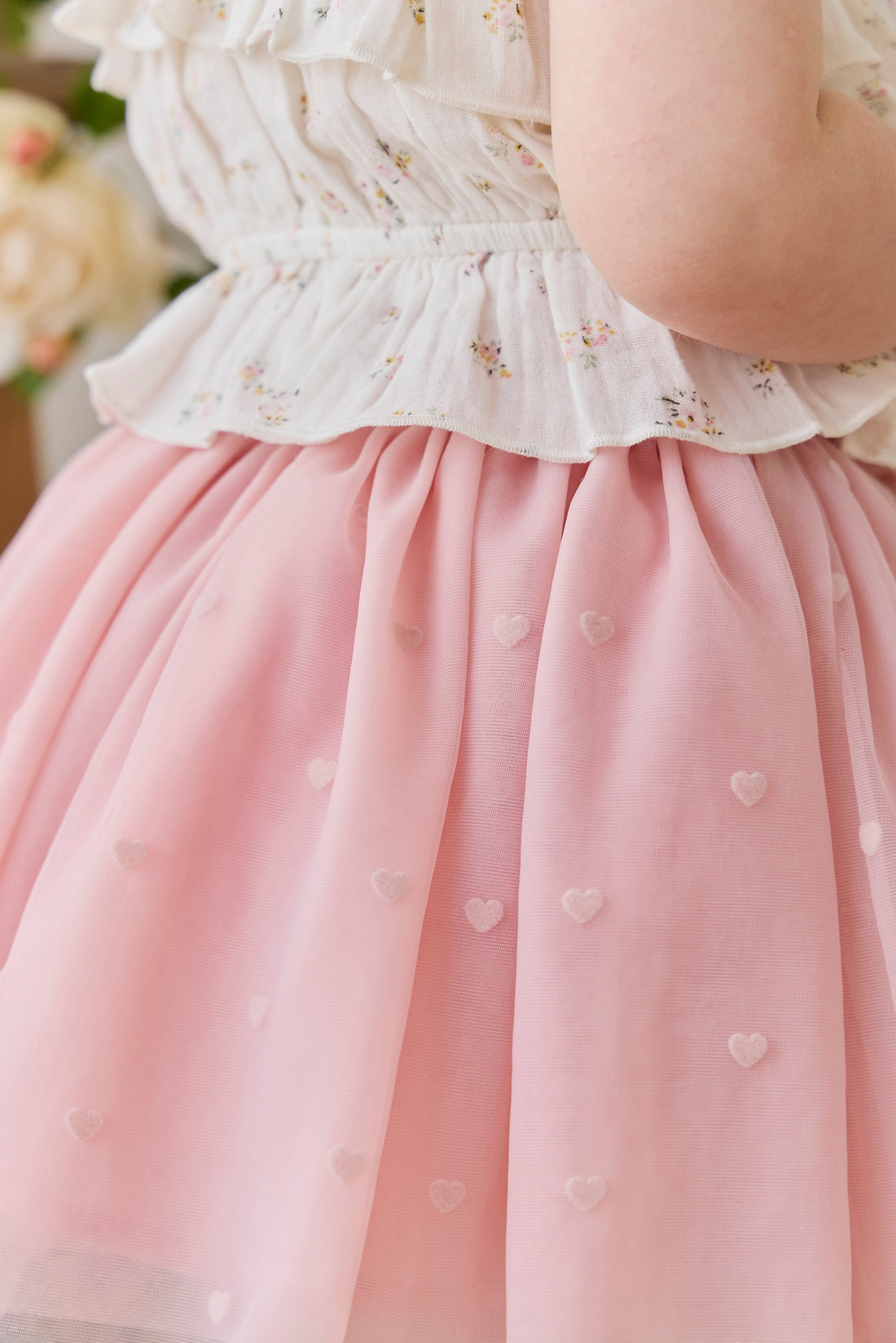 Lottie Skirt - Petite Heart Carnation – Jamie Kay USA