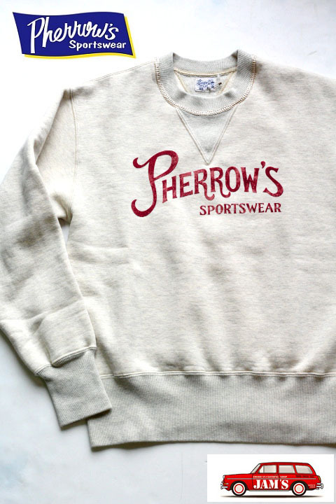 Pherrows」 フェローズ ブロンクス セットインスリーブ両V プリント