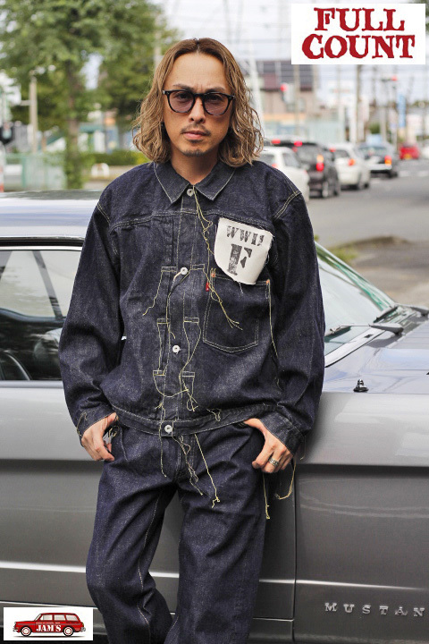 FULLCOUNT」WWII MODEL BROWN COTTON DENIM JACKET フルカウント 2024