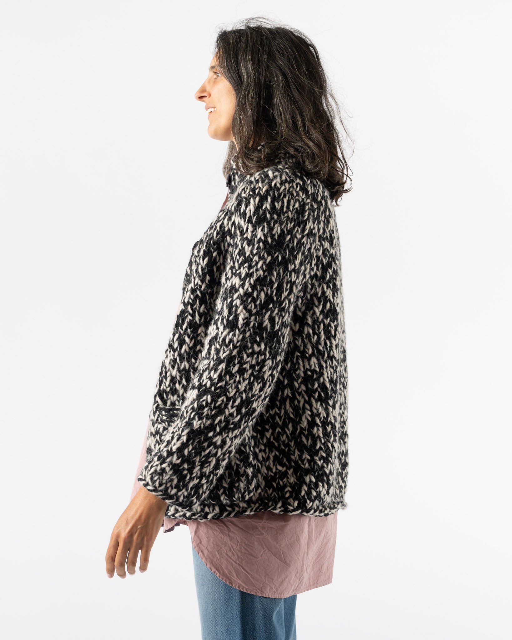 CASEY CASEY Cardigan in Black Curated at Jake and Jones