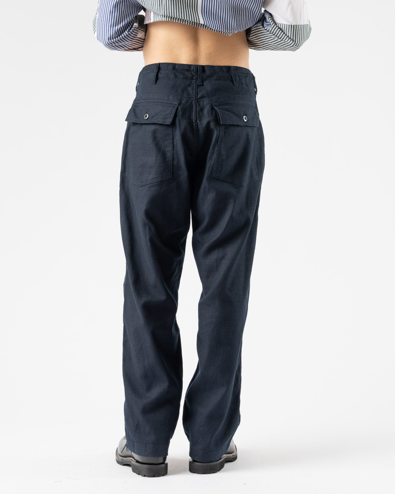 Engineered Garments Fatigue Pant in Dark Navy Curated at Jake and