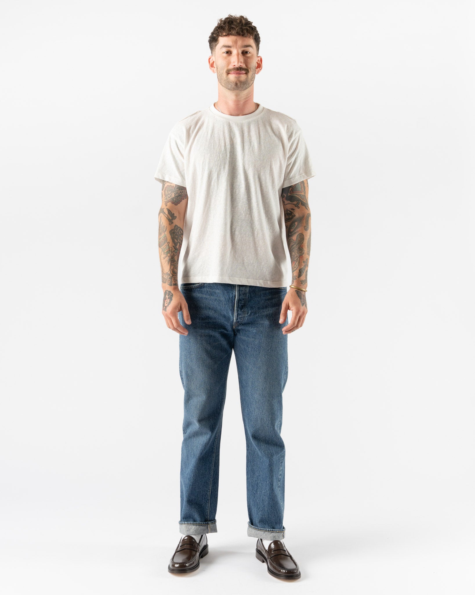 orSlow 105 Standard Selvedge Denim in 2 Year Wash Curated at Jake