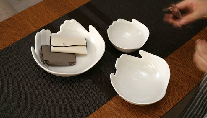 セラミックのおしゃれなデザイン食器 ハンズボウル
