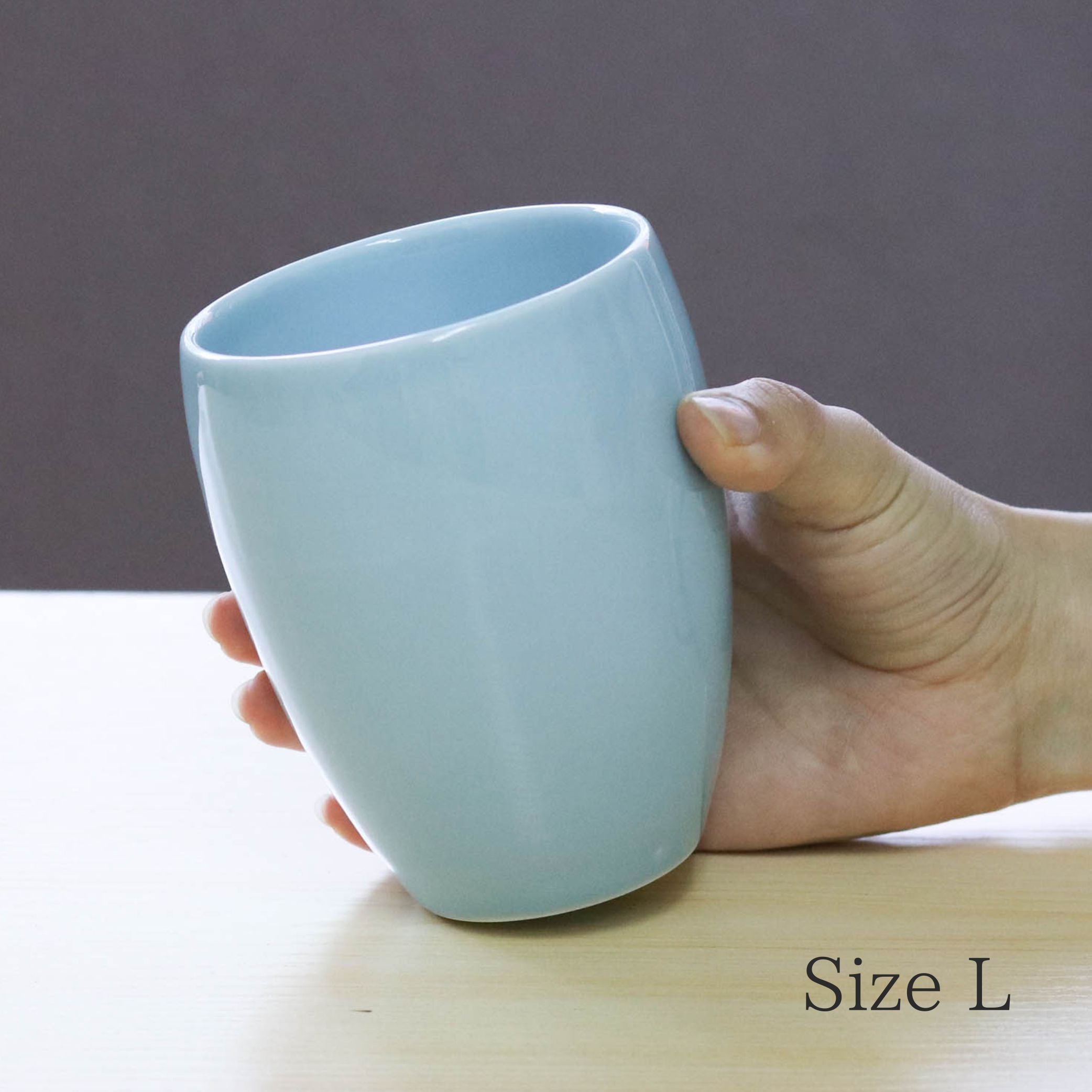 有田焼 | ダブルウォールカップ | 青磁 | L | THREERIVERS