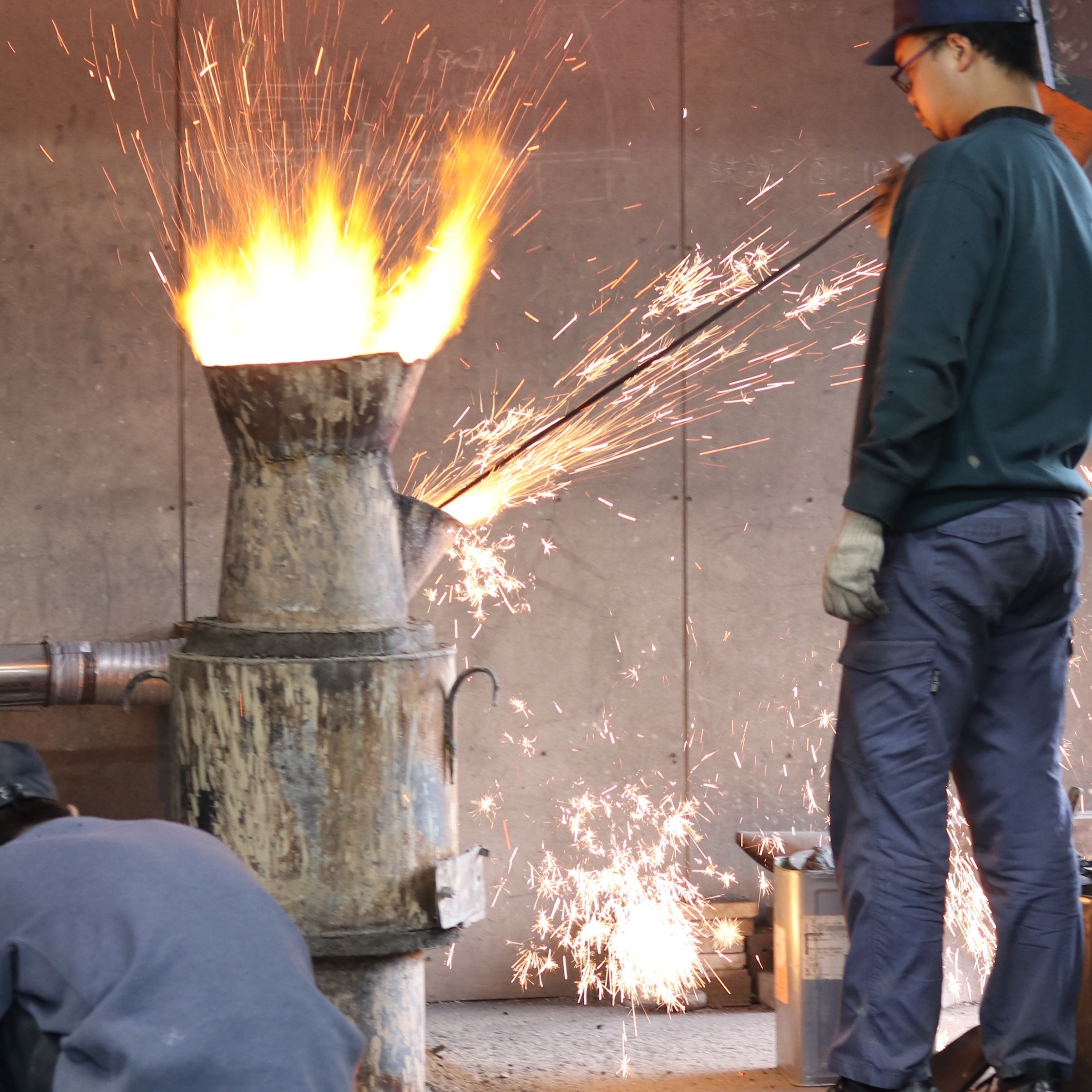 南部鉄器 鉄瓶 | 車軸型 亀甲 | 1.2L | 薫山工房