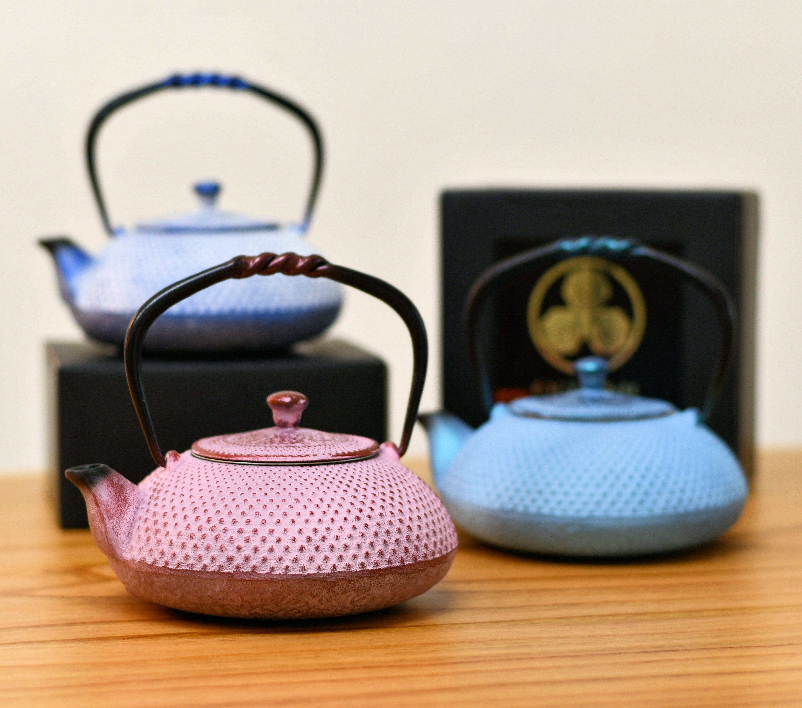 廃番】南部鉄器 急須 | アラレパール | 淡紅 | 及富