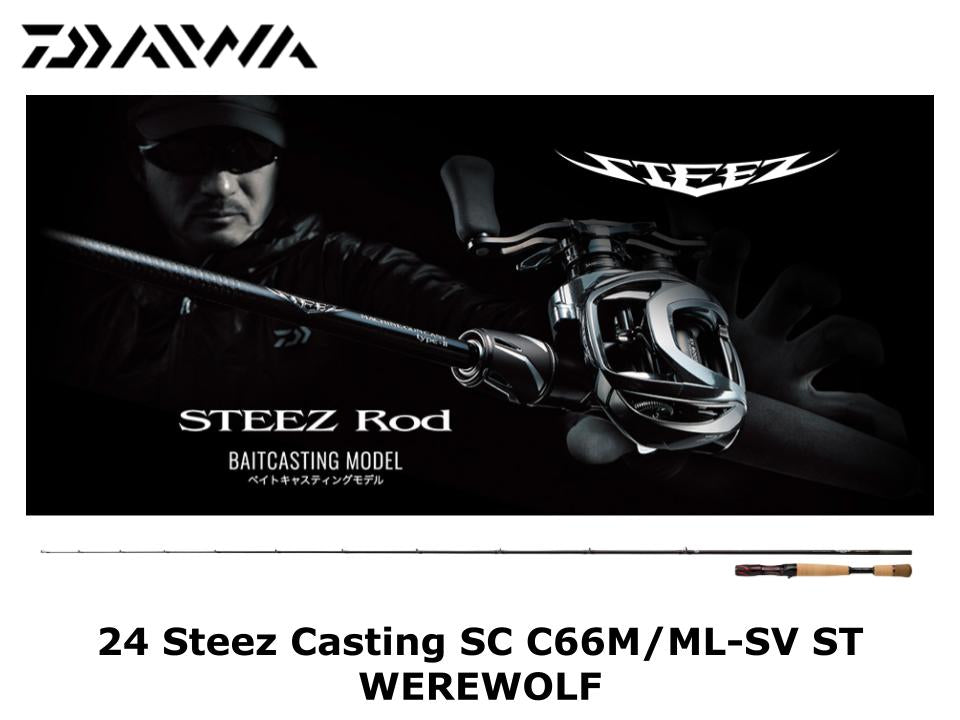 Daiwa 24 Steez Casting SC C66M/ML-SV ST WEREWOLF – JDM TACKLE HEAVEN