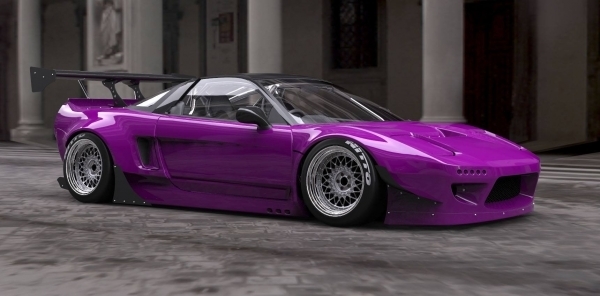 10/1 ラジコンボディー NSX ロケットバニー ラジドリ ラジコンボディー